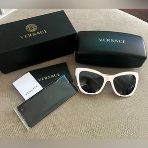Versace white sunglasses ve4417u